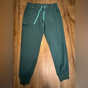Carribean Blue Zamora Jogger Scrub Pants Large